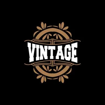 Vector Decorative Vintage Typography Elements, Greeting Card Design, Fancy .. Stock Illustration