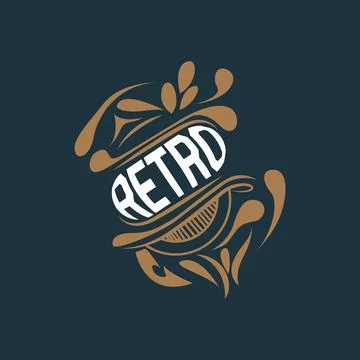 Vector Decorative Vintage Typography Elements, Greeting Card Design, Fancy .. Stock Illustration