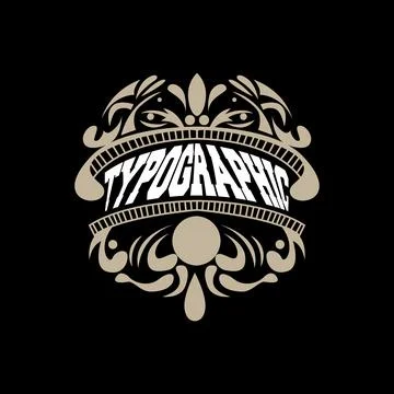 Vector Decorative Vintage Typography Elements, Greeting Card Design, Fancy .. Stock Illustration