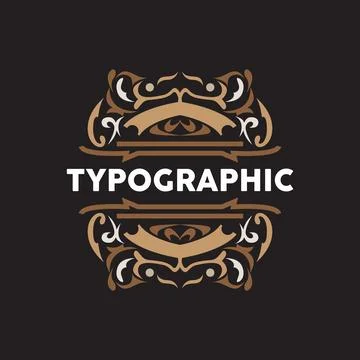 Vector Decorative Vintage Typography Elements, Greeting Card Design, Fancy .. Stock Illustration