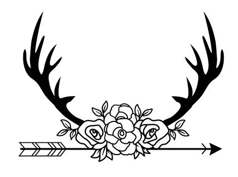Vector deer antlers イラスト素材