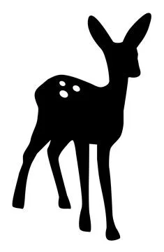 Vector Deer Fawn. Stock Illustration