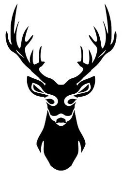 Vector Deer Head Stock Illustration