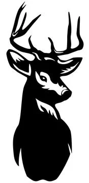 Vector deer head Stock Illustration