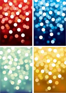 Vector defocused lights Stock Illustration