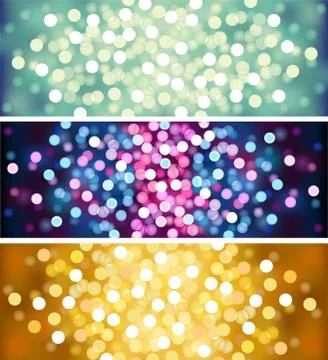 Vector defocused lights Illustrazione stock