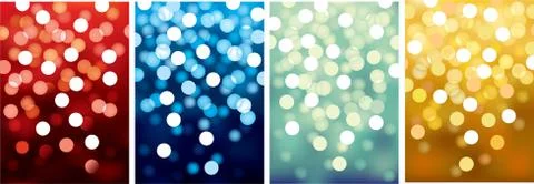 Vector defocused lights Illustrazione stock