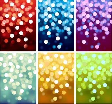 Vector defocused lights Stock Illustration