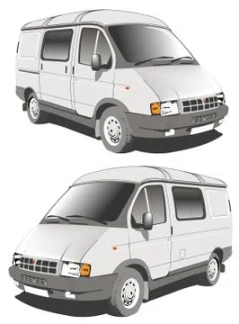 Vector delivery / cargo van Stock Illustration