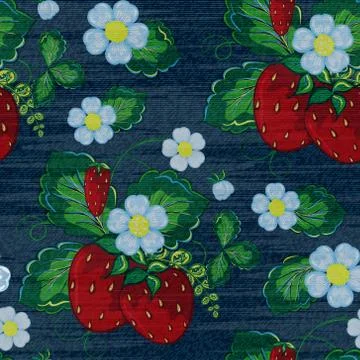 Vector Denim floral seamless pattern. Jeans background with Rose flowers. Blue Stock Illustration