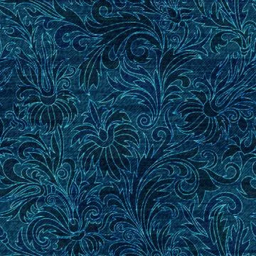 Vector Denim floral seamless pattern. Jeans background with Rose flowers. Blue 스톡 일러스트