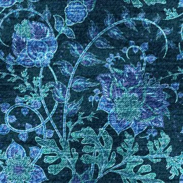 Vector Denim floral seamless pattern. Jeans background with Rose flowers. Blue イラスト素材