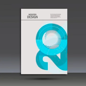 Vector design 20 years anniversary. Cover template Stock Illustration