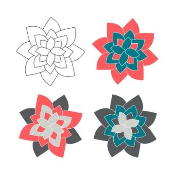 Vector design abstract mandala sacred geometry Stock Illustration