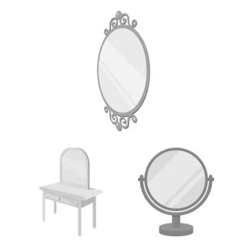 Vector design of  and imagery symbol. Collection of  and reflection vector ic Illustrazione stock