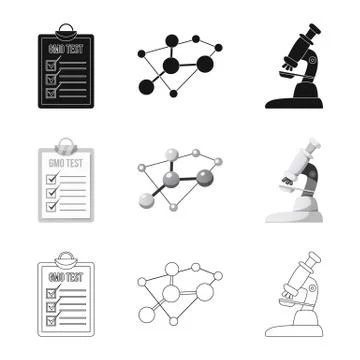 Vector design of  and  logo. Set of  and  stock vector illustration. Stock Illustration