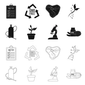 Vector design of  and  sign. Collection of  and  stock vector illustration. Stock Illustration
