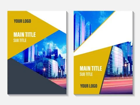 Vector design for Annual Report cover. Business booklet brochure flyer. Stock-Illustration