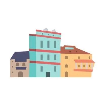 Vector design of architecture and home logo. Set of architecture and Georgia Stock Illustration