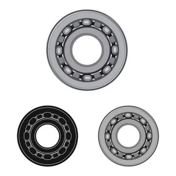 Vector design of auto and part logo. Set of auto and car stock symbol for web. Stock Illustration