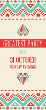 Vector Design Awesome Wedding Invitation Template with Mandala or Doodles The Stock Illustration
