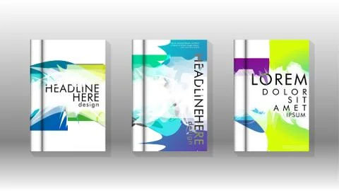 Vector design of background cover with colorful abstract spray patterns. Colo 스톡 일러스트