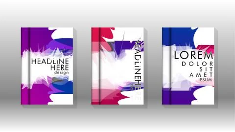 Vector design of background cover with colorful abstract spray patterns. Colo 스톡 일러스트