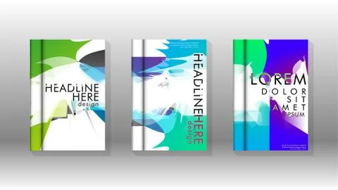 Vector design of background cover with colorful abstract spray patterns. Colo Stock Illustration