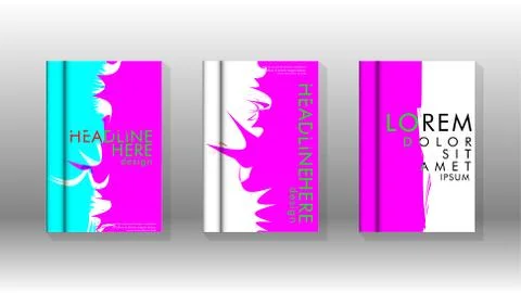 Vector design of background cover with colorful abstract spray patterns. Colo Stock Illustration