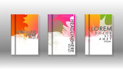 Vector design of background cover with colorful abstract spray patterns. Colo Stock Illustration