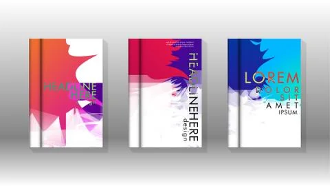 Vector design of background cover with colorful abstract spray patterns. Colo Stock Illustration