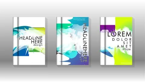 Vector design of background cover with colorful abstract spray patterns. Colo 스톡 일러스트