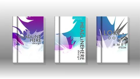 Vector design of background cover with colorful abstract spray patterns. Colo 스톡 일러스트