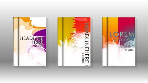 Vector design of background cover with colorful abstract spray patterns. Colo 스톡 일러스트