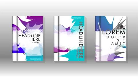 Vector design of background cover with colorful abstract spray patterns. Colo 스톡 일러스트