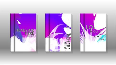 Vector design of background cover with colorful abstract spray patterns. Colo Illustrazione stock