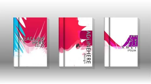 Vector design of background cover with colorful abstract spray patterns. Colo Stock Illustration