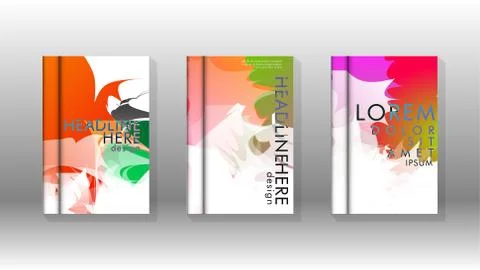 Vector design of background cover with colorful abstract spray patterns. Colo 스톡 일러스트