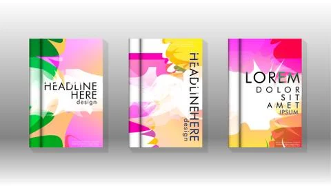 Vector design of background cover with colorful abstract spray patterns. Colo 스톡 일러스트