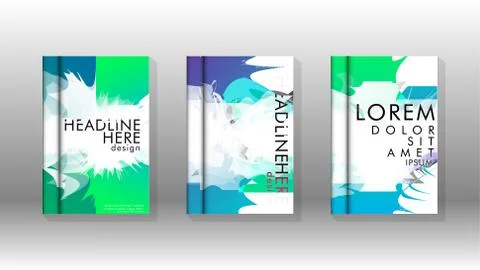 Vector design of background cover with colorful abstract spray patterns. Colo Stock Illustration