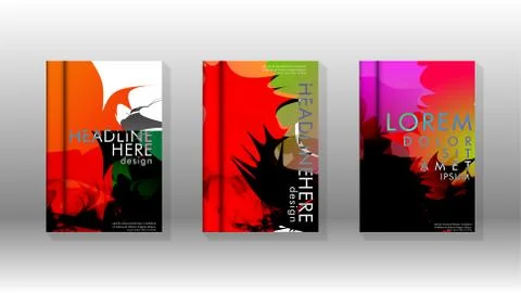 Vector design of background cover with colorful abstract spray patterns. Colo 스톡 일러스트