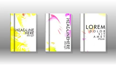 Vector design of background cover with colorful abstract spray patterns. Colo 스톡 일러스트