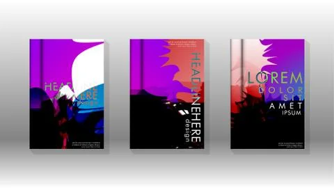 Vector design of background cover with colorful abstract spray patterns. Colo Stock Illustration