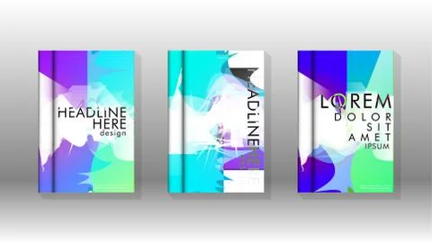 Vector design of background cover with colorful abstract spray patterns. Colo 스톡 일러스트