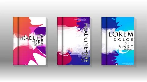Vector design of background cover with colorful abstract spray patterns. Colo 스톡 일러스트