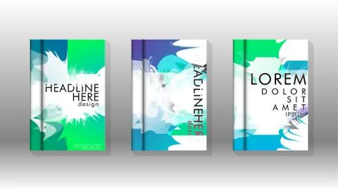 Vector design of background cover with colorful abstract spray patterns. Colo Stock Illustration