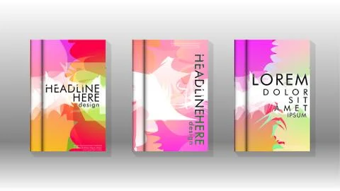 Vector design of background cover with colorful abstract spray patterns. Colo 스톡 일러스트