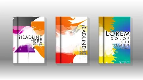 Vector design of background cover with colorful abstract spray patterns. Colo 스톡 일러스트