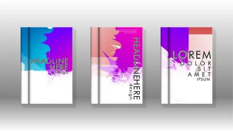 Vector design of background cover with colorful abstract spray patterns. Colo 스톡 일러스트