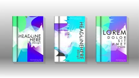 Vector design of background cover with colorful abstract spray patterns. Colo 스톡 일러스트